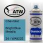 Preview: Chevrolet, Bright Blue Metallic, 24 / WA9222: 400ml Sprühdose, von ATW Autoteile West.